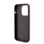 Apple iPhone 15 Pro Kılıf Guess Orjinal Lisanslı M-safe Şarj Özellikli Yazı Logolu 4G Desenli Kapak + Powerbank 5000mAh 2in1 Set