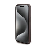 Apple iPhone 15 Pro Kılıf Guess Orjinal Lisanslı M-safe Şarj Özellikli Yazı Logolu 4G Desenli Kapak + Powerbank 5000mAh 2in1 Set