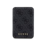 Apple iPhone 15 Pro Kılıf Guess Orjinal Lisanslı M-safe Şarj Özellikli Yazı Logolu 4G Desenli Kapak + Powerbank 5000mAh 2in1 Set