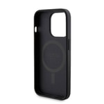 Apple iPhone 15 Pro Kılıf Guess Orjinal Lisanslı M-safe Şarj Özellikli Yazı Logolu 4G Desenli Kapak + Powerbank 5000mAh 2in1 Set