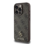 Apple iPhone 15 Pro Kılıf Guess Orjinal Lisanslı M-safe Şarj Özellikli Small 4G Classic Kapak
