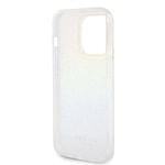 Apple iPhone 15 Pro Kılıf Guess Orjinal Lisanslı Yazı Logolu Mirror Disco Kapak