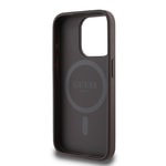 Apple iPhone 15 Pro Kılıf Guess Orjinal Lisanslı M-safe Şarj Özellikli Small 4G Classic Kapak