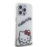 Apple iPhone 15 Pro Kılıf Hello Kitty Orjinal Lisanslı Askılı Yazı ve İkonik Logolu Daydreaming Kapak