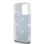 Apple iPhone 15 Pro Kılıf Hello Kitty Orjinal Lisanslı Elektroplating Kaplama Kabarcık Baskılı Kapak
