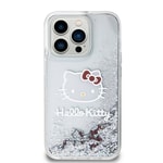 Apple iPhone 15 Pro Kılıf Hello Kitty Orjinal Lisanslı İkonik Sıvılı Glitter Kapak