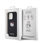 Apple iPhone 15 Pro Kılıf Hello Kitty Orjinal Lisanslı M-safe Şarj Özellikli Kitty Head Deri Kapak