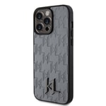 Apple iPhone 15 Pro Kılıf Karl Lagerfeld Hot Stamp K&L Metal Logo Orjinal Lisanslı Kapak