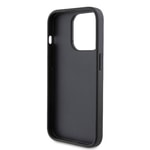 Apple iPhone 15 Pro Kılıf Karl Lagerfeld Orjinal Lisanslı Metal Logo Kartlıklı Saffiano Kapak
