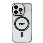 Apple iPhone 15 Pro Kılıf Karl Lagerfeld M-safe Şarj Özellikli IML Karl Orjinal Lisanslı Kapak
