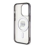 Apple iPhone 15 Pro Kılıf Karl Lagerfeld M-safe Şarj Özellikli IML Karl Orjinal Lisanslı Kapak