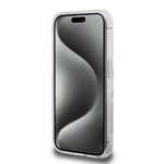 Apple iPhone 15 Pro Kılıf Lacoste Orjinal Lisanslı M-safe Şarj Özellikli Çift Katmanlı Yamalar Desenli Kapak