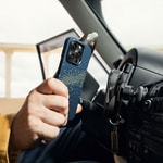 Apple iPhone 15 Pro Kılıf M-safe Şarj Özellikli Aramid Fiber Pitaka Tactile Woven Starpeak Serisi Milky Way Galaxy Kapak