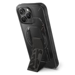 Apple iPhone 15 Pro Kılıf M-safe Şarj Özellikli Teknoloji Desenli Standlı Skinarma Helio Kapak