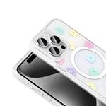 Apple iPhone 15 Pro Kılıf M-Safe Şarj Özellikli Şeffaf Zore Folk Sert Kapak