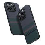 Apple iPhone 15 Pro Kılıf M-safe Şarj Özellikli Karbon Fiber Tasarımlı Benks Aurora ArmorPro Kevlar Kapak