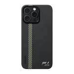 Apple iPhone 15 Pro Kılıf M-safe Şarj Özellikli Aramid Fiber Pitaka Tactile Woven Break The Line Kapak