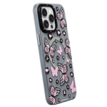 Apple iPhone 15 Pro Kılıf M-safe Şarj Özellikli Kelebek Desenli Youngkit Shadow Dance Serisi Kapak
