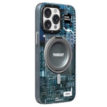 Apple iPhone 15 Pro Kılıf M-safe Şarj Özellikli Youngkit 360° Standlı Technology Serisi Kapak