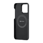 Apple iPhone 15 Pro Kılıf M-safe Şarj Özellikli 600D Aramid Fiber Pitaka Tactile Woven Orchestra Serisi Rhapsody Kapak