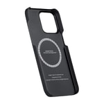 Apple iPhone 15 Pro Kılıf M-safe Şarj Özellikli Aramid Fiber Pitaka Tactile Woven Break The Line Kapak
