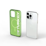 Apple iPhone 15 Pro Kılıf M-safe Şarj Özellikli I Love Turkey Yazı Desenli Wiwu Turkey E Serisi Kapak