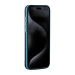 Apple iPhone 15 Pro Kılıf M-safe Şarj Özellikli 1500D Aramid Fiber Pitaka Military-Grade Classic Serisi Black-Grey Twill Kapak