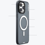 Apple iPhone 15 Pro Kılıf M-safe Şarj Özellikli Youngkit Colored Sand Serisi Kapak