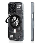 Apple iPhone 15 Pro Kılıf M-safe Şarj Özellikli Youngkit 360° Standlı Starship Serisi Kapak