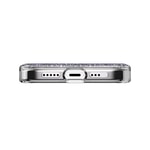 Apple iPhone 15 Pro Kılıf M-safe Şarj Özellikli Parlayan Simli Şeffaf Lisanslı Switcheasy Starfield-M Kapak