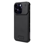 Apple iPhone 15 Pro Kılıf M-safe Şarj Özellikli Mekanizmalı Koku Hazneli Zore Mostar Kapak