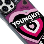 Apple iPhone 15 Pro Kılıf M-safe Şarj Özellikli Airbagli Çift Katmanlı Youngkit Flipped Serisi Kapak