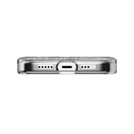 Apple iPhone 15 Pro Kılıf M-safe Şarj Özellikli Parlayan Simli Şeffaf Lisanslı Switcheasy Starfield-M Kapak