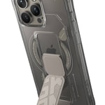 Apple iPhone 15 Pro Kılıf M-safe Şarj Özellikli Teknoloji Desenli Standlı Skinarma Helio Kapak