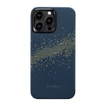 Apple iPhone 15 Pro Kılıf M-safe Şarj Özellikli Aramid Fiber Pitaka Tactile Woven Starpeak Serisi Milky Way Galaxy Kapak
