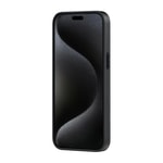 Apple iPhone 15 Pro Kılıf M-safe Şarj Özellikli 1500D Aramid Fiber Pitaka Military-Grade Classic Serisi Black-Grey Twill Kapak