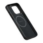 Apple iPhone 15 Pro Kılıf M-safe Şarj Özellikli 1500D Aramid Fiber Pitaka Military-Grade Classic Serisi Black-Grey Twill Kapak