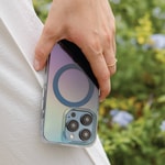 Apple iPhone 15 Pro Kılıf M-safe Şarj Özellikli Mistik Mor Renkli Coehl Dazze Kapak