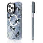 Apple iPhone 15 Pro Kılıf M-safe Şarj Özellikli Airbagli Çift Katmanlı Youngkit Star&Butterfly Serisi Kapak