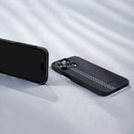 Apple iPhone 15 Pro Kılıf M-safe Şarj Özellikli 600D Aramid Fiber Pitaka Tactile Woven Orchestra Serisi Rhapsody Kapak