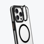 Apple iPhone 15 Pro Kılıf M-safe Şarj Özellikli Sararma Önleyici Youngkit Crystal Grid Kapak