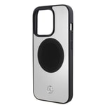 Apple iPhone 15 Pro Kılıf Mercedes Benz Orjinal Lisanslı M-safe Şarj Özellikli Alüminyum Arka Yüzey Metal Yıldız Logolu Kapak