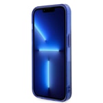 Apple iPhone 15 Pro Kılıf Mercedes Benz Orjinal Lisanslı M-safe Şarj Özellikli Çift Katmanlı Mavi Yıldız Desenli Kapak