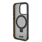Apple iPhone 15 Pro Kılıf TUMI Orjinal Lisanslı M-safe Şarj Özellikli PC TPU Metal Logolu Ring Standlı Kapak