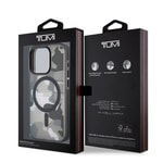 Apple iPhone 15 Pro Kılıf TUMI Orjinal Lisanslı M-safe Şarj Özellikli Buzlanmış Saydam Ağ Kamuflajı Desenli Kapak