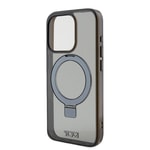 Apple iPhone 15 Pro Kılıf TUMI Orjinal Lisanslı M-safe Şarj Özellikli PC TPU Metal Logolu Ring Standlı Kapak