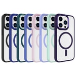 Apple iPhone 15 Pro Kılıf Wireless Şarj Özellikli Zore Krom M-safe Silikon Kapak