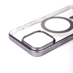 Apple iPhone 15 Pro Kılıf Wireless Şarj Özellikli Sert PC Zore Mat Riksos M-safe Kapak