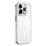 Apple iPhone 15 Pro Kılıf Wiwu BC-022 M-safe Şarj Özellikli Şeffaf Transparan Kapak