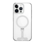 Apple iPhone 15 Pro Kılıf Wiwu FYY-014 M-safe Şarj Özellikli Alüminyum Alaşım Metal Standlı Şeffaf Kapak